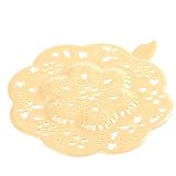 【ノーブランド品】 キッチンシンク　排水口カバー 　ストレーナ　ドレインストッパー　トイレ・洗面用　２色選べ - 黄
