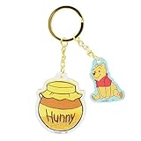 くまのプーさん[キーリング]グリッターアクリルキーホルダー/ハチミツだいすき ディズニー
