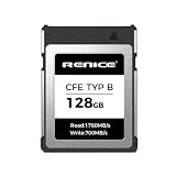 RENICE プロフェッショナル 128GB CFexpress 4.0 Type B メモリーカード 最大1,750MB/秒読み取り RAW 8K HDビデオ PCIe 3.0 および NVMe対応 - 写真家、ビデオグラファー向け