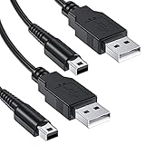 NOBONU 3DS 充電器 充電ケーブル 2本 USB電源コード 1.2m New3DS/ New3DSLL /3DS /3DSLL/ i2DS /DSi/DSiLL/2DSなど用