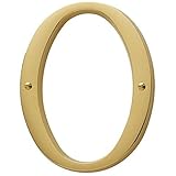 Baldwin 90670.003.CD Solid Brass House Number 0 Lifetime Polished Brass [並行輸入品]