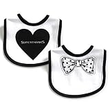 SUPERTHANKS スーパーサンクス BOW TIE PRINT LOGO PRINT BABYSTY 2SET ベビー ボウタイプリントスタイ 2枚セット よだれかけ ビブ 新生児 出産祝い S