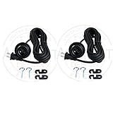 Set of 2 ArtifactDesign Fabric Cord Set 15 Feet Hanging Pendant Light Fixtures , Uses Standard Size 