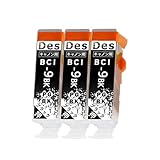 キヤノン Canon用 BCI-9bk インク ブラック 黒 インクカートリッジ BCI-9BK×3 計3本 3年保証 残量表示 大容量タイプ pixus mp950 mp960 mp970 mx850 ip4200 ip4300 ip4500 ip7500など