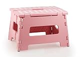 StepSafe? High Quality Non Slip Folding Step Stool For Kids and Adults with Handle- 9" in Height, Ho