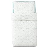 IKEA HIMMELSK 80319532 ベビーベッド用リネン 3点セット ターコイズ