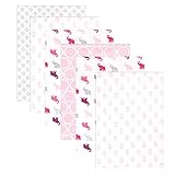 Luvable Friends Flannel 6 Piece Receiving Blankets, Elephants by Luvable Friends