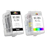 BC360XL+BC361XL 各1個セット 互換インクカートリッジ canon用 インク BC340/341通用 360 361 リサイクルインク 大容量 取扱説明書付き 詰め替え キヤノン用 PIXUS TS5430 TS5330 インク