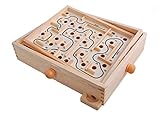 DEZAR 人気のバランス迷路ゲーム ぐるぐる迷宮 木のおもちゃ 子供 キッズ 知育玩具