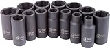 Sunexツール3328 3 / 8 "ドライブsemi-deepインパクトソケットセット – 14 Piece