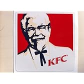 ステッカーKFCケンタッキーフライドチキンロゴUSA カーネル 防水紙シール