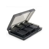Mikankawa DS・3DS カセットケース ソフトケース カード22枚収納 コンパクト 全28点収納可能 メモリーカード タッチペン 携帯型 持ち運び (ブラック)