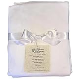 Victorian Organics Fitted Crib Sheets Soft Organic Cotton Nursery Baby Bedding Set Of 2 (White) [並行輸