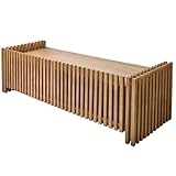 センターテーブル（ブラウン） 1245×405×350mm Hibiki 和モダン 格子 ガラス ナチュラル