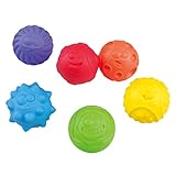 PlaygoレインボーTextured balls-6個baby-toy