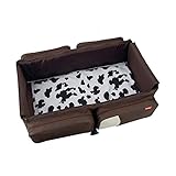 2 in 1 マザーズバッグ 旅行 ベビーベッド ベビーカー収納バッグ オムツ替え トートバッグ おむつバッグ 多機能 消臭抗菌 大容量 ナイロン (ブラウン)