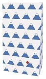 インディゴ(indigo) ラッピング 紙袋 角底袋S 富士山 空色 10枚入 PP594