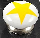 Set of 6 white ceramic pumpkin knobs cabinet drawer handles pulls