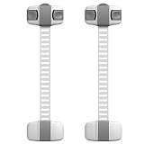 Wowlife Top安全ベビーキッズキャビネットロックドア冷蔵庫引き出し食器棚トイレロック – No必要なツール 10 Pcs