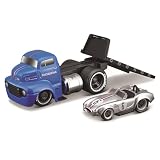 Maisto（マイスト） 1/64 マッスルマシーンズ マッスルトランスポーター ／ ミニカー ダイキャストカー 完成品 (1950 フォード COE フラットベッド/1964 シェルビー コブラ - シルバー/ブルー 11548)