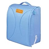 折りたたみ ベッドインベッド 持ち運び 添い寝 ベビーベッド コンパクト ベッド (ブルー)