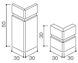 大建工業 レセプトベーシック 巾木額縁出隅 ネオホワイト WL90-B32WH