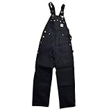 (カーハート)Carhartt オーバーオール メンズ レディース つなぎ サロペット オールインワン 作業着 黒 ダック DUCK BIB OVERALL R01 12oz ワークウェア