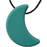 Moon Teething Necklace by Zen Rocks - a Stylish New Twist to Teething - Turqoise by Zen Rocks