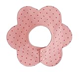 Ziweiba よだれ掛け 防水 ビブ ベビー用 綿 赤ちゃん ビブ ベビースタイ 柄多数 スタイお食事エプロン (Bピンクドット)