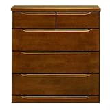 大川家具 SUN ローチェスト ベスト(幅80cm) DBR色