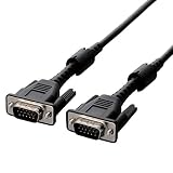 エレコム ディスプレイケーブル D-Sub15ピン VGA-VGA 高耐久 フェライトコア 0.7m ブラック CAC-S07BK