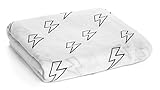Modern Burlap(モダンバーラップ) おくるみ 1枚 オーガニックコットンモスリンスワドルブランケット Lightning Bolts カミナリ