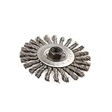 Lincoln Electric KH306 Knotted Wire Wheel Brush, 9000 rpm, 6 Diameter x 1/2 Face Width, 5/8 x 11 UNC