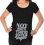 AwkwardスタイルEverything Stays In Vegas面白い妊娠発表マタニティTシャツベビーシャワーギフト US サイズ: L カラー: ブラック