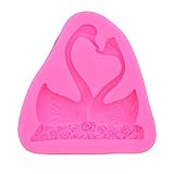 ttnightシリコンケーキ金型Swansシリコンチョコレートケーキ金型Cookie Decorating Mould