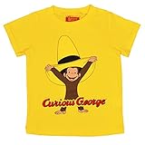 アスナロ（トップス 半袖tシャツ） 半袖Tシャツ ベビー 男の子 子供 おさるのジョージ プリント90 イエロー