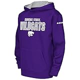 Colosseum Youth Kansas State Wildcats Poly用プルオーバーパーカー Large (16/18) with Name Printed on the Back パー