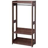 アイリスオーヤマ ワードローブ 木製 幅60×奥行32×高さ120cm ブラウン KWR-1260