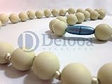Delooa Silicone Baby Teething Nursing Necklace, BPA Free, Teething toy for baby, Better than Baltic 