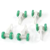 uxcell カーテントラックレールローラー　プラスチック　ホイール直径　13mm　5個入り