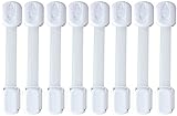 8 Adjustable Child Safety Locks (White) - BONUS Spare Tape - Vanguard Safety Adjustable Cabinet Lock