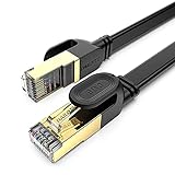 DAILOTEC CAT8 LANケーブルブラックカテゴリー8 LANケーブル40Gbps 2000MHz超高速インターネットケーブルツメが