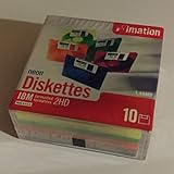Imation Neon Floppy Diskettes IBM フォーマット済み 1.44MB 2HD (10)