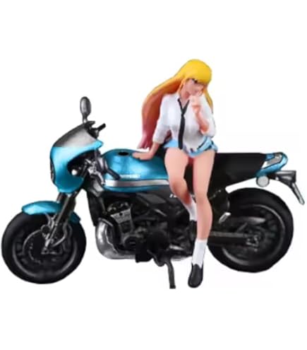 Amazon.co.jp: Moreart 1/64 ミニチュア フィギュア バイク セット