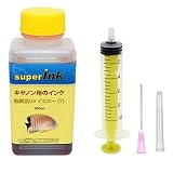 キヤノン （CANON）用 マゼンタ プレミアム （染料抗UV） 詰め替え 互換インク superInk 100ml （全機種対応） + 手袋1組 + 10ml注入器 + 針 + キャップ