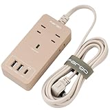 Fargo 電源タップ SATI COLOR CORD USB PD30W TYPE-C TYPE-A AC4個口 1.8m 全9色 (ラテベージュ)