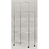 25Φスチールラック5段セット・キャスター付 YSR-9018 CM 900x450x1800mm