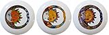 Carolina Hardware and Decor 1926 Talavera Eclipse Ceramic Cabinet Drawer Knobs, Set of 3 by Carolina