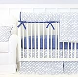 Caden Lane Cloudy Day Blue and Gray 2 Piece Crib Bedding Set by Caden Lane