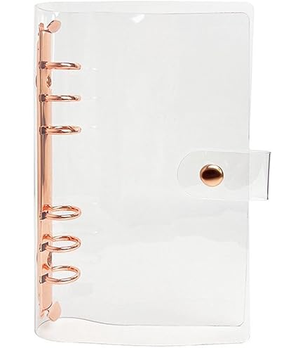 Amazon | COHEALI 2 個 クリア 6リング バインダー カバー Pvc ノート